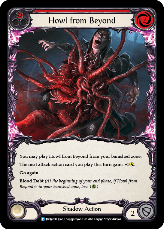 Howl from Beyond (Red) [MON200-RF] (Monarch) 1st Edition Rainbow Foil - POKÉ JEUX