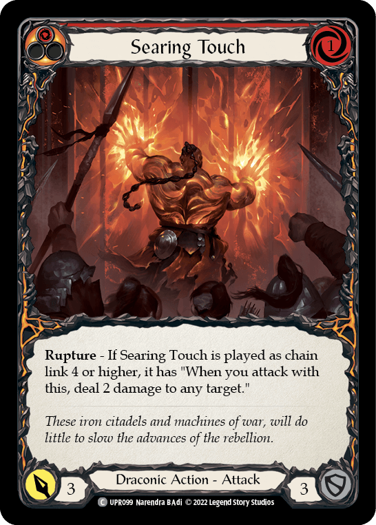 Searing Touch [UPR099] (Uprising) Rainbow Foil - POKÉ JEUX