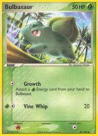Bulbasaur (46/100) - Crystal Guardians Reverse Holofoil