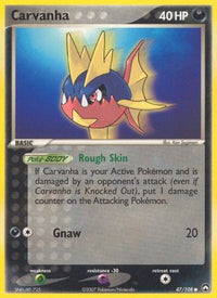 Carvanha (47/108) (Estampillé) [EX : Gardiens du pouvoir] 