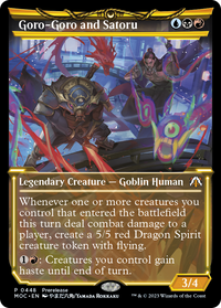 Goro-Goro et Satoru (Showcase Planar Booster Fun) [Promotions avant-première de March of the Machine Commander] 