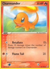 Charmander (48/100) - Crystal Guardians Reverse Holofoil