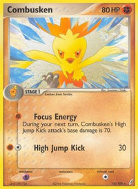 Combusken (16/100) (Estampillé) [EX : Gardiens de cristal] 