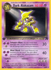 Dark Alakazam (18/82) - Team Rocket 1st Edition