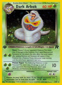 Dark Arbok (2/82) - Team Rocket 1st Edition Holofoil