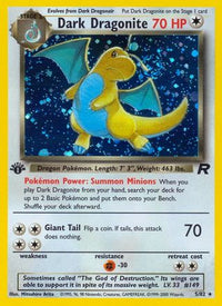 Dark Dragonite (5/82) - Team Rocket 1st Edition Holofoil