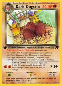 Dark Dugtrio (23/82) - Team Rocket 1st Edition