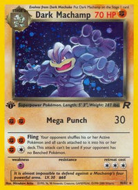 Dark Machamp (10/82) - Team Rocket 1st Edition Holofoil
