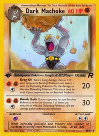 Dark Machoke (40/82) - Team Rocket 1st Edition
