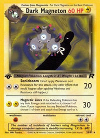 Dark Magneton (28/82) - Team Rocket 1st Edition