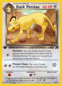 Dark Persian (42/82) - Team Rocket 1st Edition