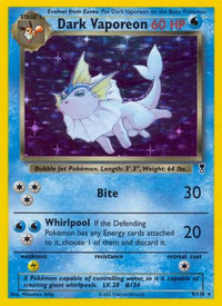 Dark Vaporeon (9/110) - Legendary Collection Holofoil