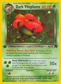 Dark Vileplume (13/82) - Team Rocket 1st Edition Holofoil
