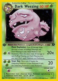 Dark Weezing (14/82) - Team Rocket 1st Edition Holofoil