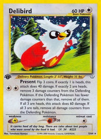 Delibird (5/64) - Neo Revelation 1st Edition Holofoil