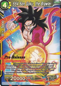 SS4 Son Goku, the Brawler (BT14-095) [Cross Spirits Prerelease Promos] - POKÉ JEUX