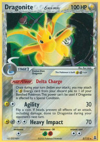 Dragonite (3/113) (Espèce Delta) (Estampillé) [EX : Espèce Delta] 