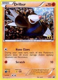 Drilbur (8/12)  - McDonalds Promos 2012 Holofoil