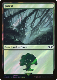 Forest (317) (Surge Foil) [Warhammer 40,000]
