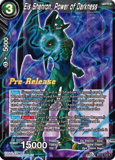 Eis Shenron, Power of Darkness (BT15-133) [Saiyan Showdown Prerelease Promos] - POKÉ JEUX