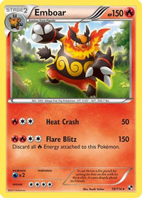 Emboar (19/114) - Black and White Holofoil