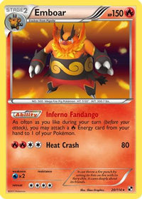 Emboar (20/114) - Black and White Holofoil