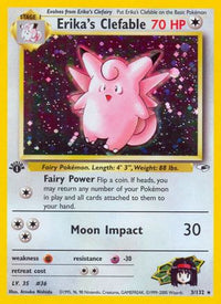 Erika's Clefable (3/132) - Gym Heroes 1st Edition Holofoil