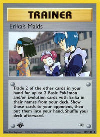 Erika's Maids (109/132) - Gym Heroes 1st Edition