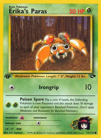 Erika's Paras (71/132)  - Gym Challenge 1st Edition