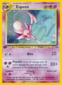 Espeon (1/75) - Neo Discovery 1st Edition Holofoil