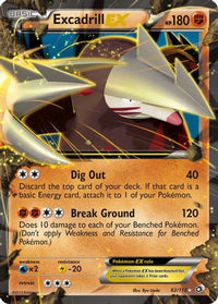 Excadrill EX (82/113)  - Legendary Treasures Holofoil