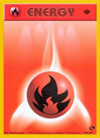 Fire Energy (128/132)  - Gym Challenge 1st Edition