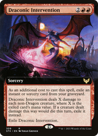 Draconic Intervention (Extended Art) [Strixhaven: School of Mages]