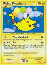 Flying Pikachu (113/111) - Rising Rivals Holofoil