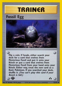 Fossil Egg (72/75) - Neo Discovery 1st Edition