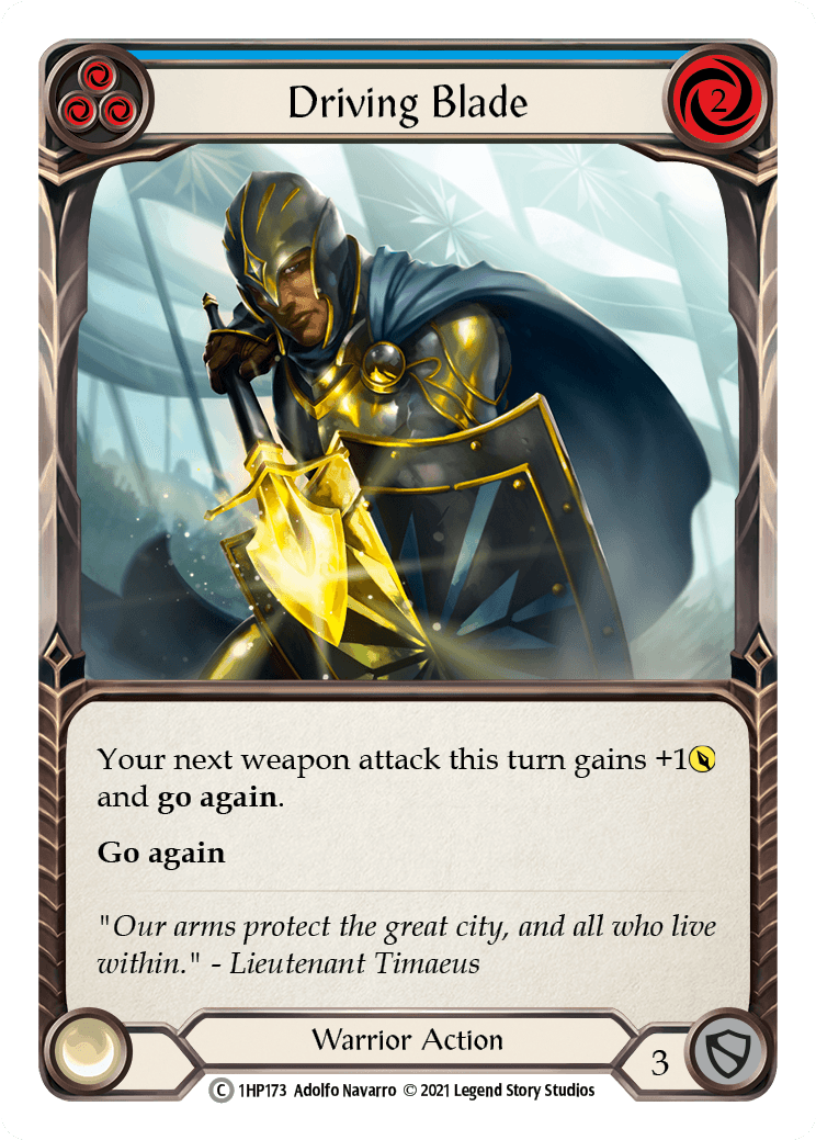 Driving Blade (Blue) [1HP173] (History Pack 1) - POKÉ JEUX