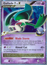 Gallade E4 Lv.X (106/111) - Rising Rivals Holofoil