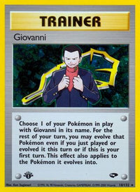 Giovanni (18/132) - Gym Challenge 1st Edition Holofoil