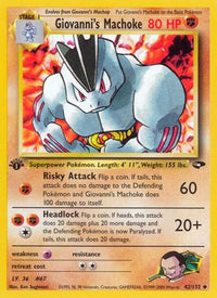 Giovanni's Machoke (42/132)  - Gym Challenge Unlimited
