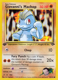 Giovanni's Machop (72/132)  - Gym Challenge Unlimited