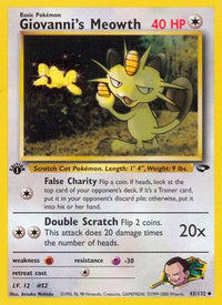 Giovanni's Meowth (43/132)  - Gym Challenge Unlimited
