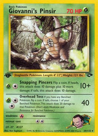 Giovanni's Pinsir (24/132)  - Gym Challenge Unlimited