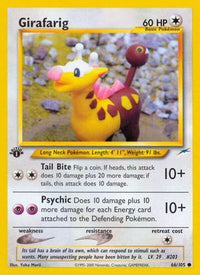 Girafarig (66/105) [Neo Destiny 1ère édition] 