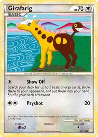 Girafarig (64/123)  - HeartGold SoulSilver