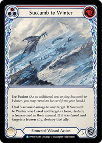 Succumb to Winter (Red) [UPR110] (Uprising) Rainbow Foil - POKÉ JEUX