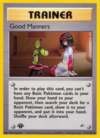 Good Manners (111/132) - Gym Heroes 1st Edition