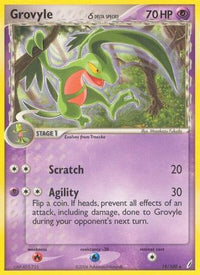 Grovyle (Delta Species) (19/100) - Crystal Guardians Reverse Holofoil