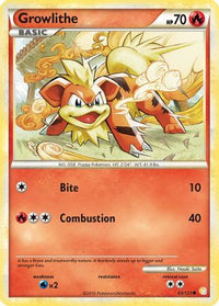 Growlithe (65/123)  - HeartGold SoulSilver