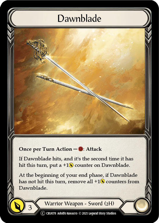Dawnblade [U-CRU078] (Crucible of War Unlimited) Unlimited Rainbow Foil - POKÉ JEUX