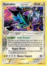 Gyarados (Delta Species) (8/110)  - Holon Phantoms Reverse Holofoil